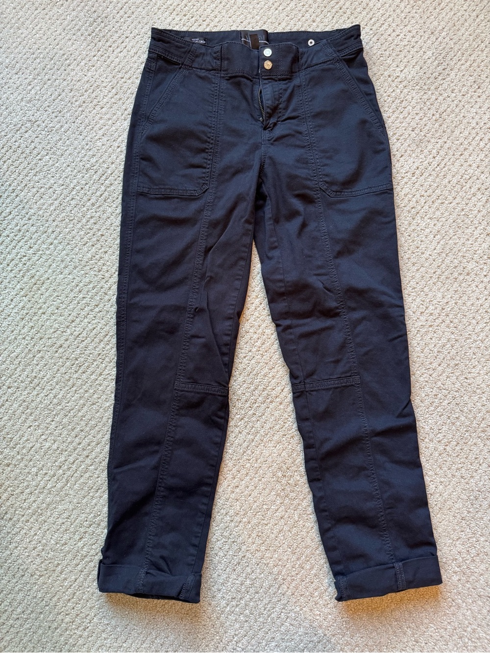 White House/Black Market Women’s Straight Crop Black Pants